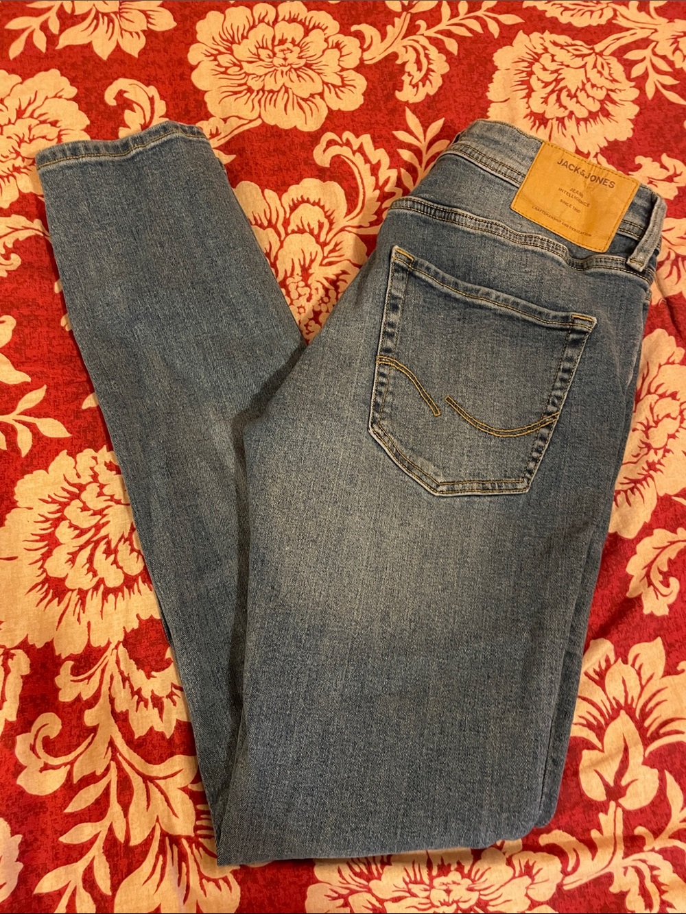 Jack & Jones Medium Blue Slim Straight Jeans
